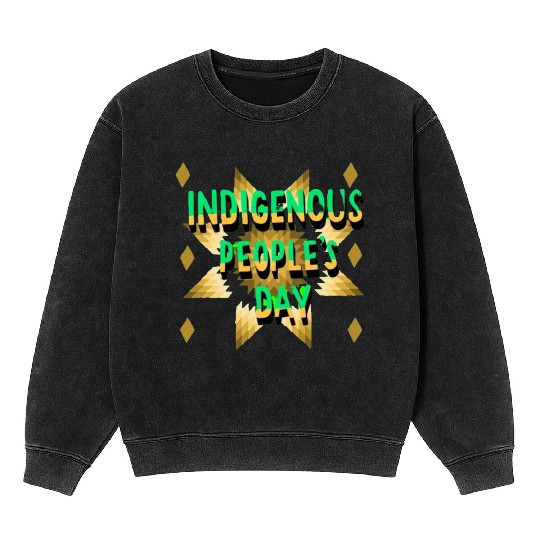Indigenous People Logos Mineral Wash Sweatshirts