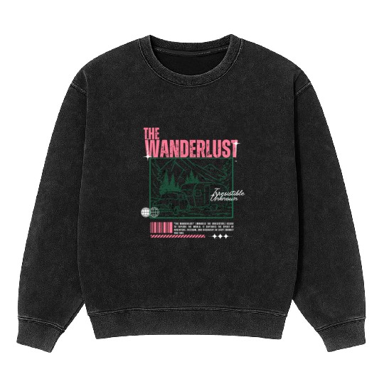 The Wanderlust Mineral Wash Sweatshirts