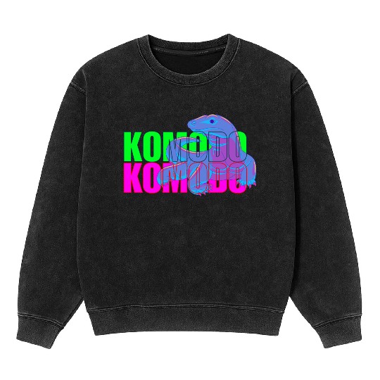 Majestic Komodo Dragon Mineral Wash Sweatshirts