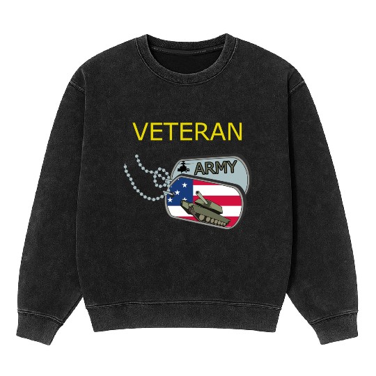 Veteran US Army Mineral Wash Sweatshirts