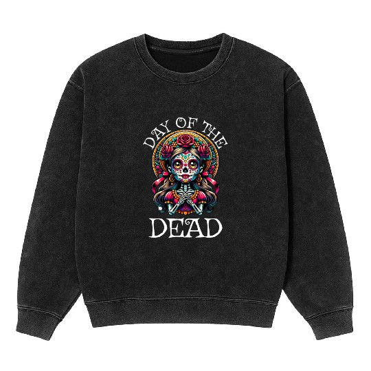 Day of the Dead Karnival, Halloween and Día de los Mineral Wash Sweatshirts