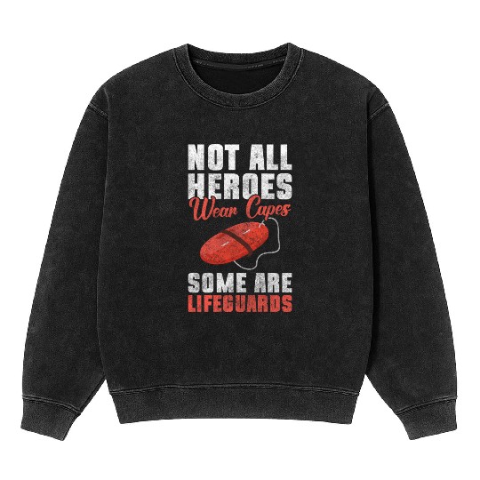 Lifeguard Sea Rescue Lifeguard Mineral Wash Sweatshirts
