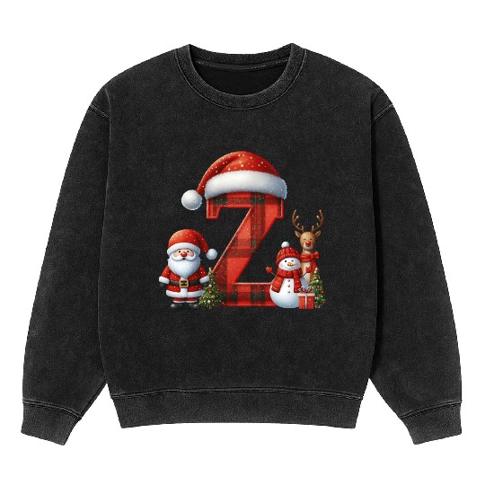 Merry Christmas, Christmas Retro Mineral Wash Sweatshirts