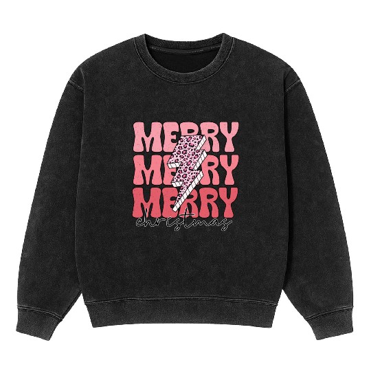 Merry Christmas, Christmas Vintage Mineral Wash Sweatshirts