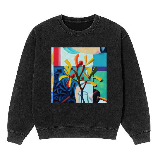 Everyday mistletoe Mineral Wash Sweatshirts