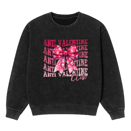 Anti Valentine Club Mineral Wash Sweatshirts