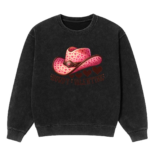 Valentines Cute, Valentine Day Mineral Wash Sweatshirts