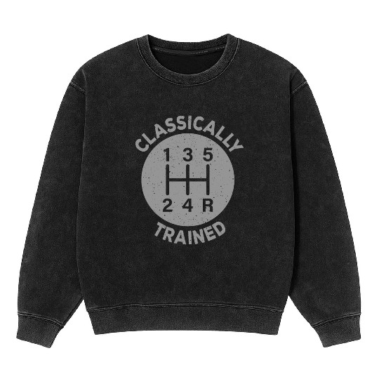 Vintage Classically Trained-Stick Shift Mineral Wash Sweatshirts