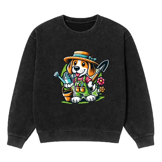 Beagle Gardener Mineral Wash Sweatshirts