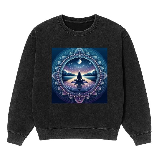Mandala yoga Mineral Wash Sweatshirts