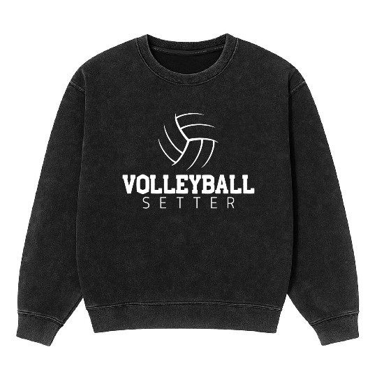 Volleyball Setter Mineral Wash Sweatshirts