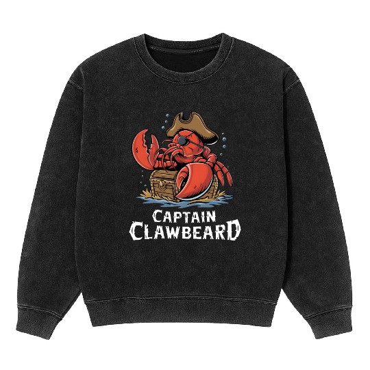 Pirate Lobster Mineral Wash Sweatshirts