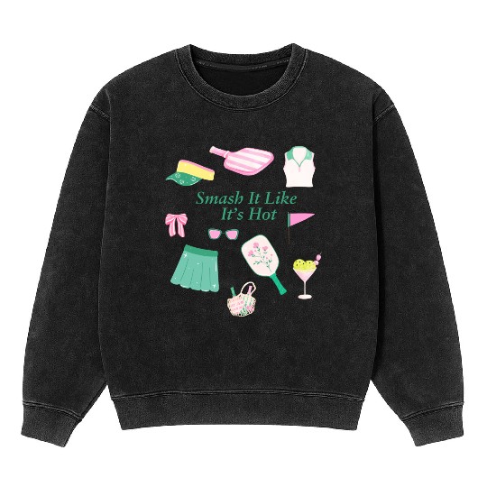 Padel Club Doodles Paddle Tennis Mineral Wash Sweatshirts