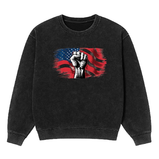 Martin Luther King Day Fight for the poeple Mineral Wash Sweatshirts