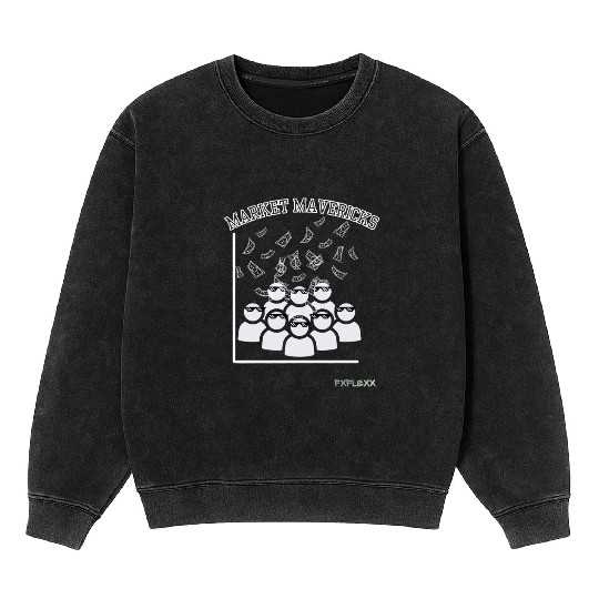 Market Mavericks Mineral Wash Sweatshirts