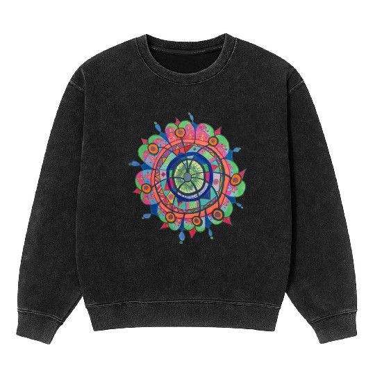 Jmur mandala Mineral Wash Sweatshirts