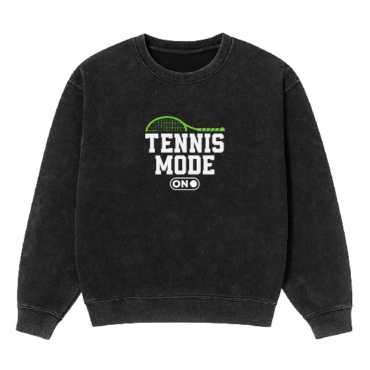 Tennis Mode On Enthusiast Vibes Mineral Wash Sweatshirts