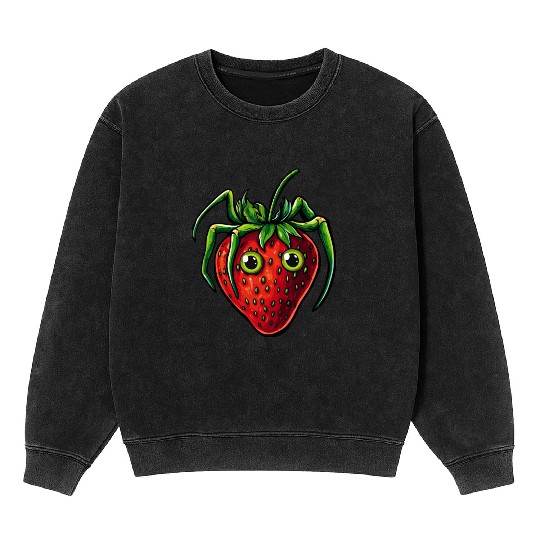 Strawberry Spider Strawberry Spider Mineral Wash Sweatshirts