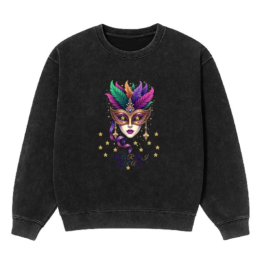 Madri Gras , mardi gras new orleans Mineral Wash Sweatshirts