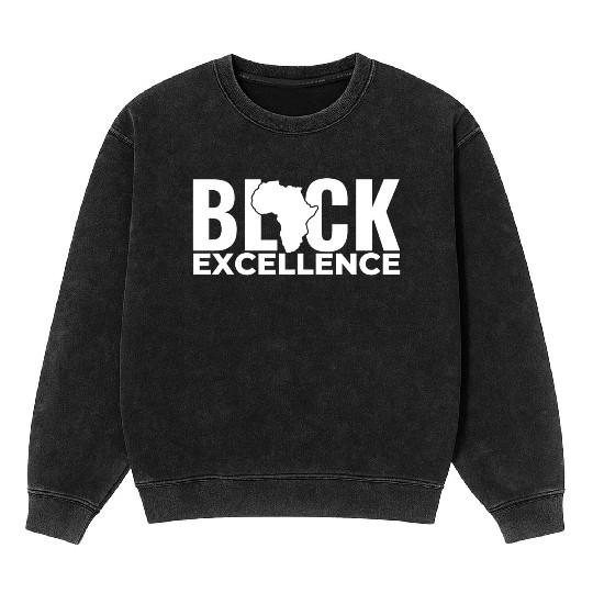 Black Excellence Mineral Wash Sweatshirts