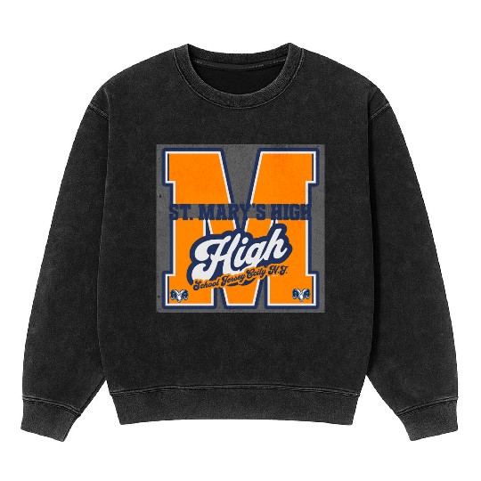 St Mary s High School jcnj Mineral Wash Sweatshirts
