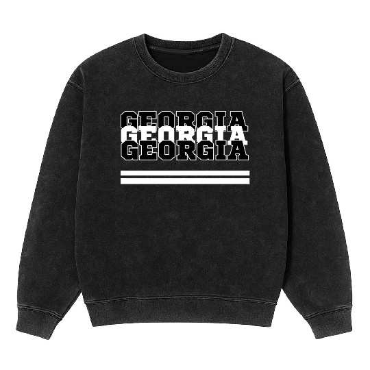 GEORGIA SWEET AS A PEACH IN GEORGIA Mineral Wash Sweatshirts