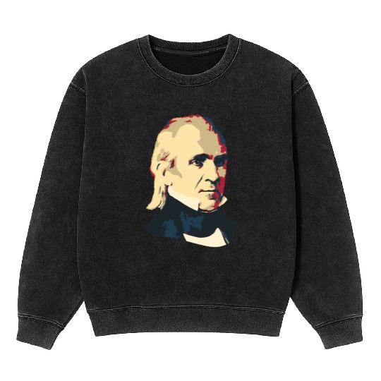 President James K Polk Mineral Wash Sweatshirts