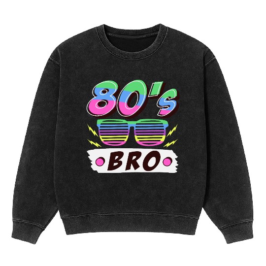Retro 80s Style design – Perfect for Nostalgia Fa Mineral Wash Sweatshirts