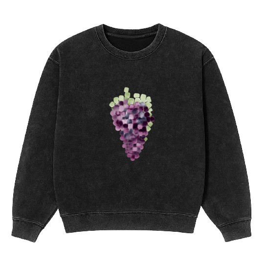 Grape Mosaic Mineral Wash Sweatshirts