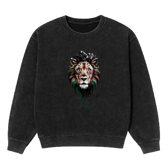 Afghanistan Lion Mineral Wash Sweatshirts