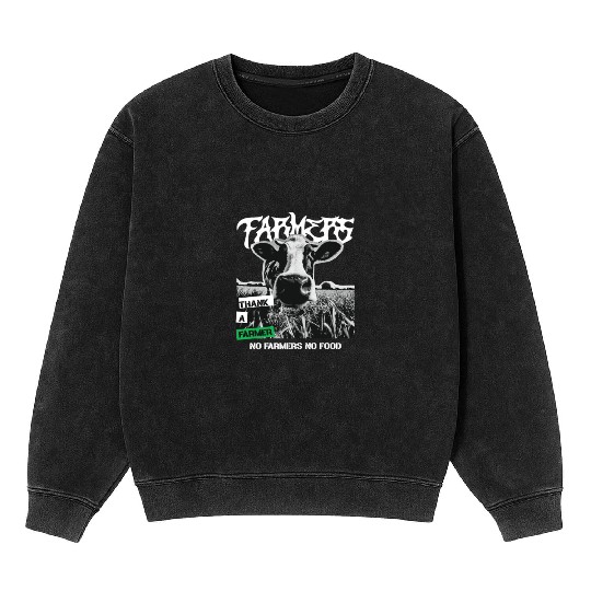 Thank a farmer DESIGN Mineral Wash Sweatshirts