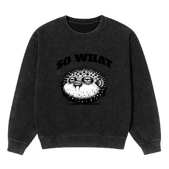 Grumpy Pufferfish – Unique Attitude Mineral Wash Sweatshirts