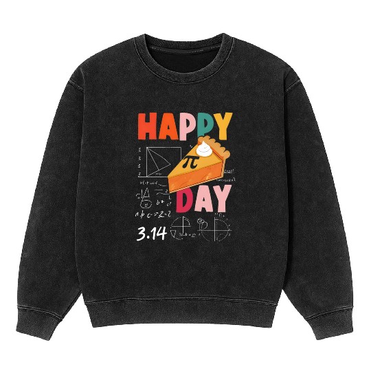 Pi Day 3.14 Pie Math Science Pi Symbol Teachers Mineral Wash Sweatshirts
