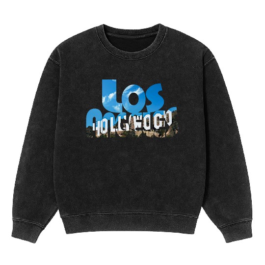 Hollywood on Los Angeles Mineral Wash Sweatshirts