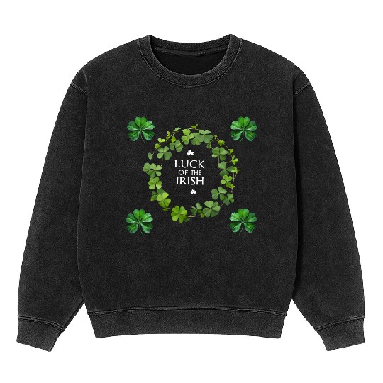 luck of the irish Mineral Wash Sweatshirts