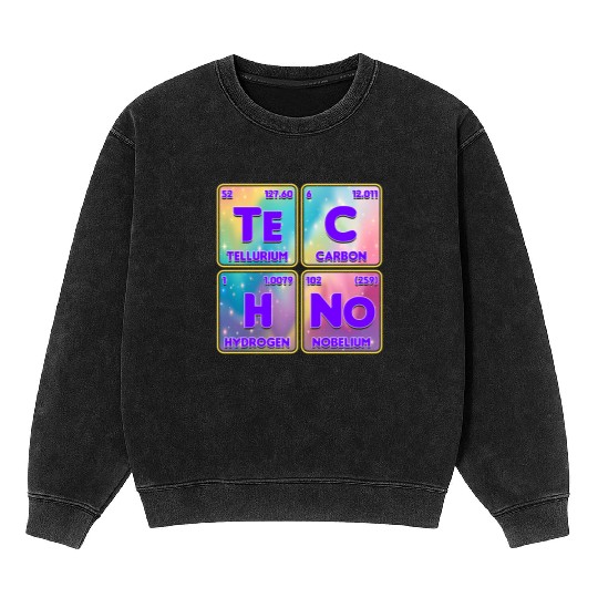 Techno House Party EDM Festival Goa Electro Rave Mineral Wash Sweatshirts