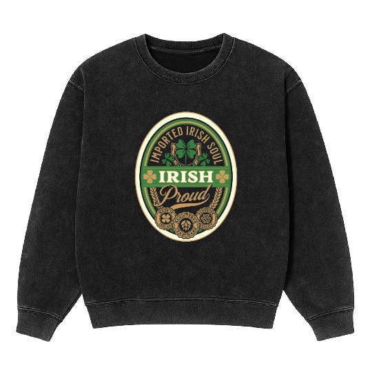 Kiss Me Im Irish 2025 Mineral Wash Sweatshirts