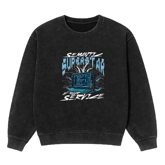 Computer Linguist Mineral Wash Sweatshirts