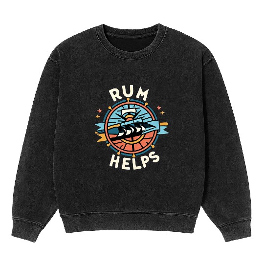 Rum Helps 6 Mineral Wash Sweatshirts