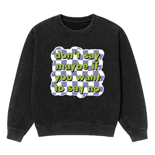 Assertive Choice Checkerboard Mineral Wash Sweatshirts