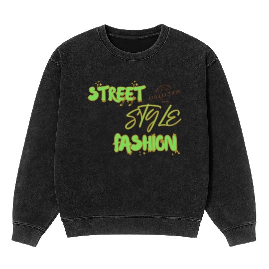 Street Style Design by Tavia Linen Mineral Wash Sweatshirts