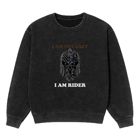 sparta Grunge Gothic Skull Mineral Wash Sweatshirts