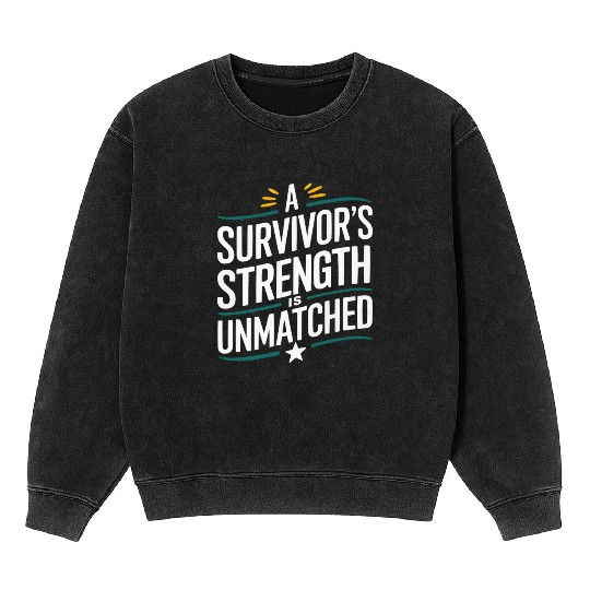 Cancer Survivor Chemotherapy Chemo Beat Cancer Mineral Wash Sweatshirts