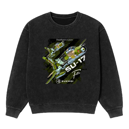 Sukhoi Su-17 Fitter – Iconic Soviet Jet Mineral Wash Sweatshirts