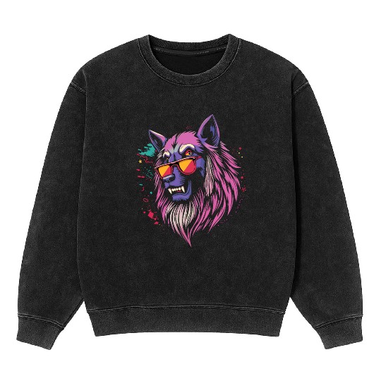 power wolf Mineral Wash Sweatshirts