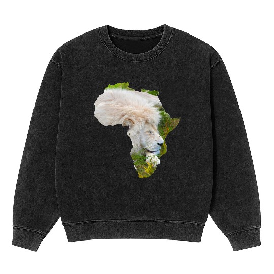 South African White Lion Mineral Wash Sweatshirts