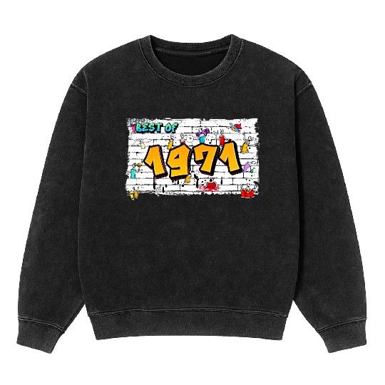 Urban Icon 1971 Graffiti – 54 Years of Timeless Mineral Wash Sweatshirts