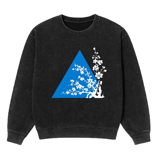 Triangle and Blossom Mineral Wash Sweatshirts