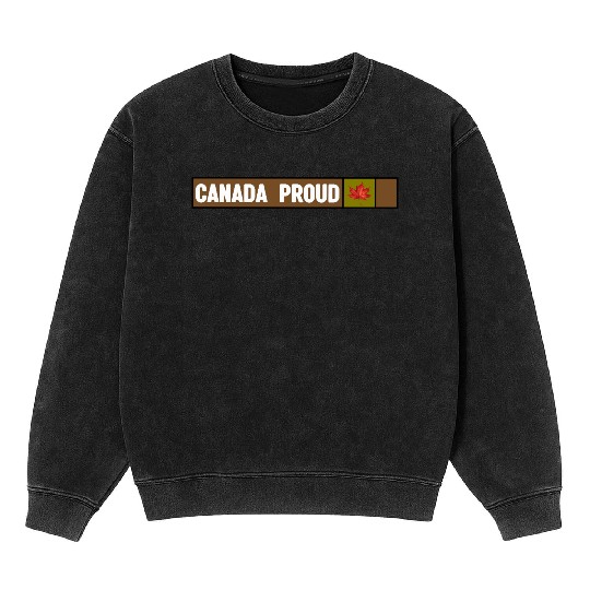 Canada Proud Camo Mineral Wash Sweatshirts