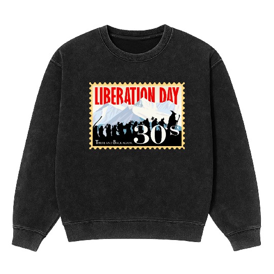 Liberation Day, There & Back Again 1930's Mineral Wash Sweatshirts